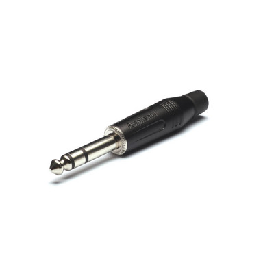 Amphenol ACPSGB - 1/4" (6.35 мм) Phone стерео штекер на кабель, черненый корпус
