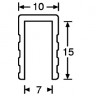 ADAM HALL 6200 - профиль-канал алюминиевый П-образный (паз 7 мм) Длина 4м (цена за 1 м)