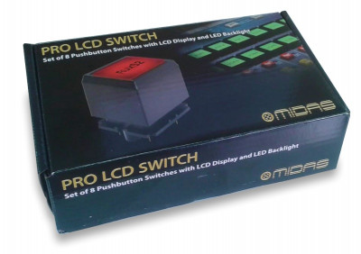 Комплект из 8 кнопок MIDAS PRO LCD SWITCH