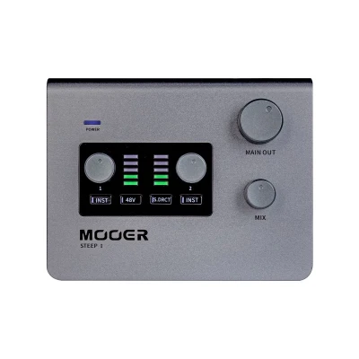Аудиоинтерфейс 24 бит / 192 кГц, USB-C, два входа, стерео выход Mooer STEEP I