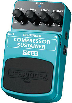 BEHRINGER CS400 Педаль эффектов динамической обработки для гитар, бас-гитар и клавишных.