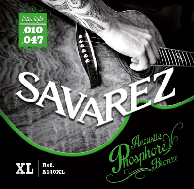 Струны для акустических гитар SAVAREZ A240XL Acoustic F. Bronze (10/10-14/14-23/9-29/12-39/17-47/25) экстра легкого натяжения