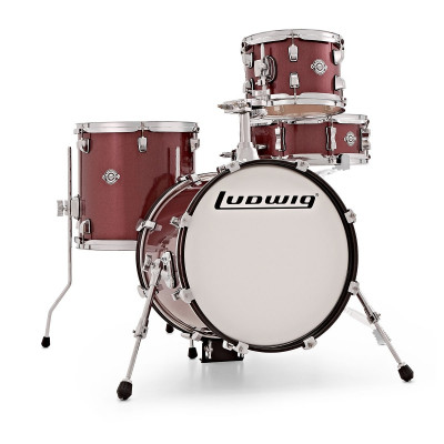 Комплект барабанов LUDWIG LC179 (025) Breakbeat Questlove Ahmir Thompson (16"x14")(13"x13")(10"x7")(14"x 5") + держатель томов и фурнитура хром
