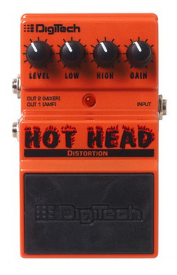Педаль DIGITECH DHH Hot Head для электрогитары Overdrive