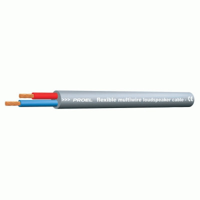 Proel HPC610BK - колоночный кабель ультрагибкий диаметр 7,4 мм (2x1,5 мм2)