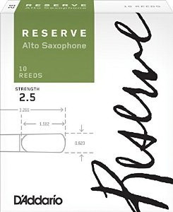 RICO DJR1025, Reserve, №2,5 10 шт трости для саксофона-альта