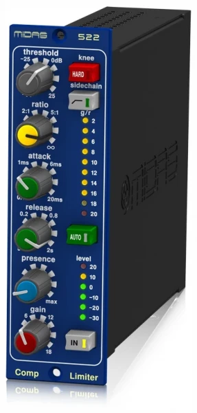 Компрессор-лимитер MIDAS COMPRESSOR LIMITER 522 V2