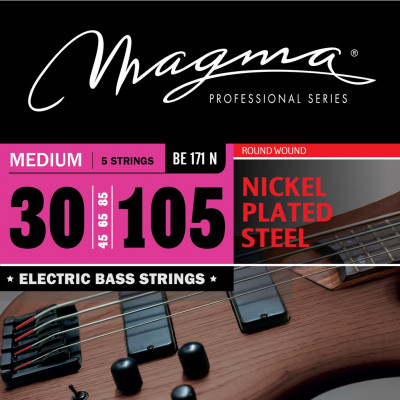 Комплект струн для 5-струнной бас-гитары High C 30-105 Magma Strings BE171N
