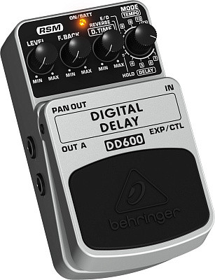 BEHRINGER DD600-Педаль цифровых стереофонических эффектов задержки/ эха (дилей) для гитар, бас-гитар и клавишных.