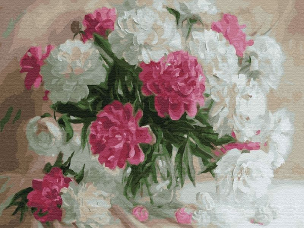 Картина по номерам на дереве 40х50 ЖЕМЧУЖНАЯ РОССЫПЬ (28 цветов)