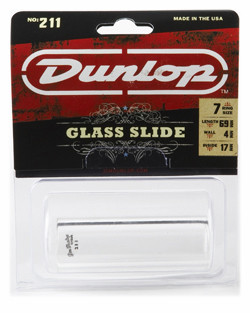 DUNLOP 211 Tempered Glass Heavy Small слайд для гитары стеклянный