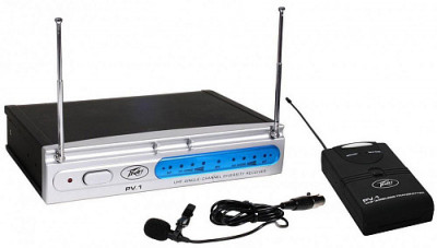PEAVEY PV-1 U1 BL 911.700 МГц радиосистема универсальная с петличным микрофоном