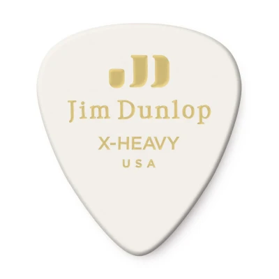 Медиаторы, очень жесткие, 12 шт. Dunlop 483P01XH Celluloid White Extra Heavy 12Pack