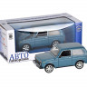 Машина "АВТОПАНОРАМА" ВАЗ 2121 голубая,1/22, инерция, Pull Bаck механизм, в/к 10*12*22 cм