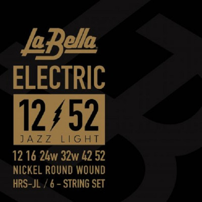 Струны для электрогитары (12-52), LA BELLA HRS-JL, натяжение среднее