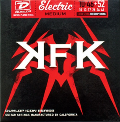 DUNLOP KKN Kerry King Icon Medium 10-46 (+52) струны для электрогитары