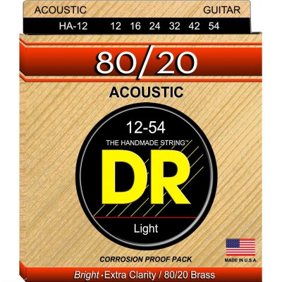 DR HA-12 Hi-Beam струны для акустической гитары легкого натяжения (12-54)