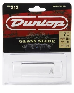 DUNLOP 212 Tempered Glass Heavy Small Short слайд для гитары стеклянный