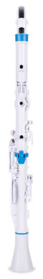 NUVO Clarinéo (White/Blue) кларнет, строй С (до), материал - АБС-пластик, цвет - белый/синий, в комплекте кейс, запасны