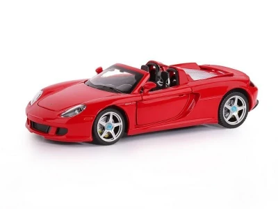 Машина "АВТОПАНОРАМА" Porsche Carrera GT, красный, 1/24, свет, звук, в/к 24,5*12,5*10,5 см