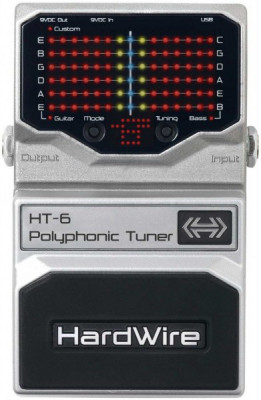 Педаль DIGITECH HT-6 Polyphonic Tuner хроматический тюнер для 6-струнной электрогитары