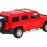 Машина "АВТОПАНОРАМА" Hummer H3, красный, 1/43, инерция, в/к 17,5*12,5*6,5 см