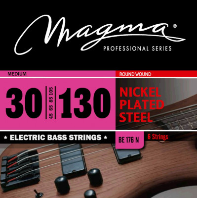 Комплект струн для 6-струнной бас-гитары 30-130 Magma Strings BE176N
