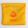 Тканевый мешок с печатью желтый, 15*15, с магнитной застёжкой