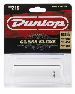 DUNLOP 215 Tempered Glass Heavy Medium слайд для гитары стеклянный (20x29x69 мм)