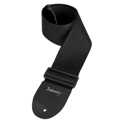 Ремень для бас-гитары Rockstrap RST NB SADOWSKY B, лого Sadowsky, 80 мм, чёрный