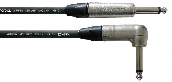 Инструментальный кабель Cordial CXI 6 PR угловой Инструментальный кабель Cordial CXI 6 PR угловой