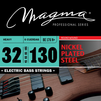 Комплект струн для 6-струнной бас-гитары 32-131 Magma Strings BE176N+
