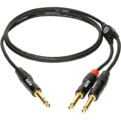 KLOTZ KY1-300 компонентный кабель MiniLink с позолоченными stereo JACK - 2 mono JACK 3 м
