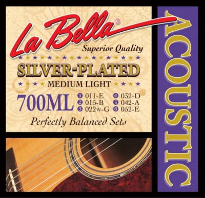 LA BELLA 700 / ML струны для акустической гитары