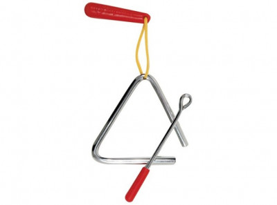 LP LPR482-I треугольник в комплекте с палочкой и держателем, красная ручка