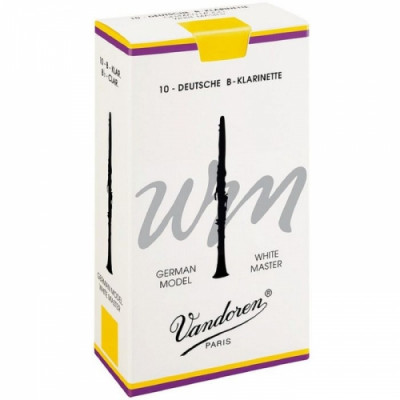 Трости для кларнета Vandoren Bb для кларнета с немецкой системой Bb CR-163 № 3 WHITE MASTER 10шт