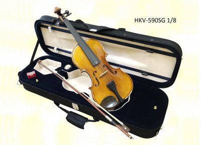 HANS KLEIN HKV-590SG 1/8 скрипка, концертная серия, копия A. Stradivari + кейс, смычок, канифоль