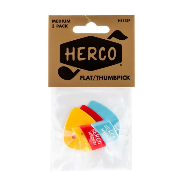 Когти для большого пальца, средние, 3 шт. Herco HE112P Thumbpick Medium 3Pack