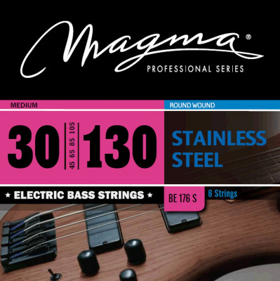 Комплект струн для 6-струнной бас-гитары 30-130 Magma Strings BE176S