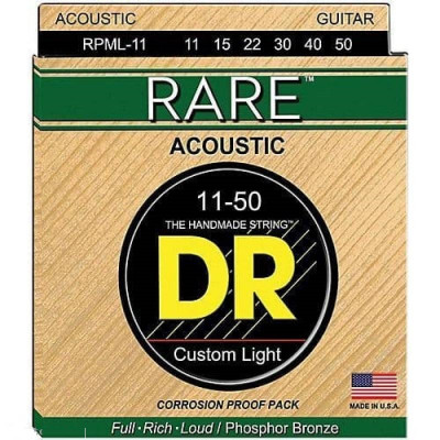 DR RPML-11 Rare струны для акустической гитары легкого натяжения (11-50)
