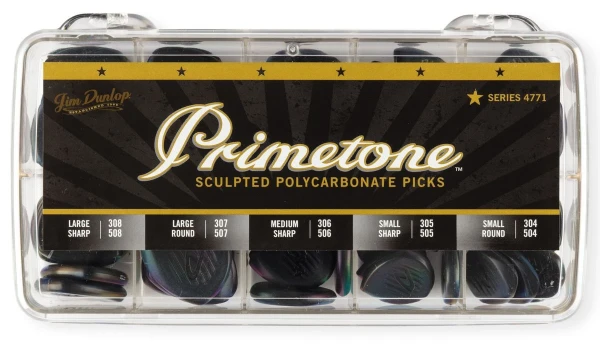 Короб с медиаторами Dunlop 4771 Primetone Display, 304, 305, 306, 307, 308, 504, 505, 506, 507, 508 по 6 шт, 60 шт