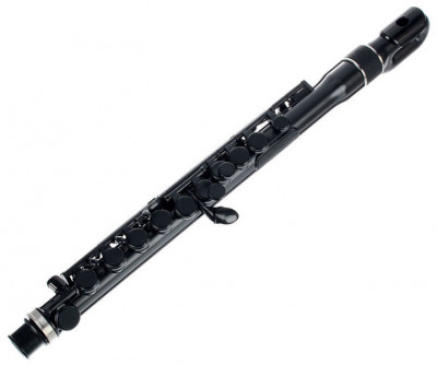 NUVO jFlute - Black/Black флейта, изогнутая головка, материал - пластик, цвет - чёрный, в комплекте - мундштук, чехол.