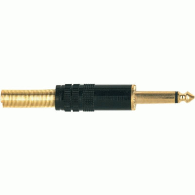 Разъём кабельный PROEL S245 - джек МОНО 6.3 мм металлический