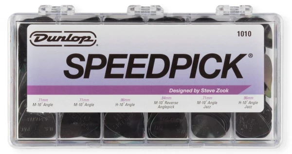 Коробка с медиаторами Dunlop 1010 Speedpick Display, M10, M10, H10, M10R, M10J, H10J по 24 шт, 144 шт