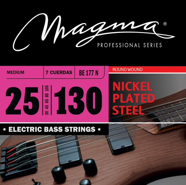 Комплект струн для 7-струнной бас-гитары 25-130 Magma Strings BE177N