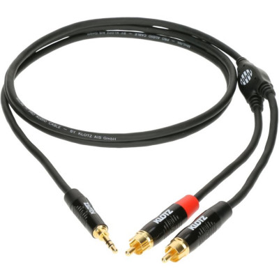 KLOTZ KY7-300 компонентный кабель MiniLink позолоченные stereo mini JACK - 2 RCA 3 м