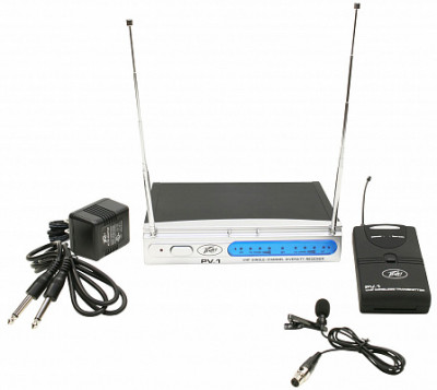 Peavey PV-1 V1 BL 203.400 МГц радиосистема универсальная с петличным микрофоном