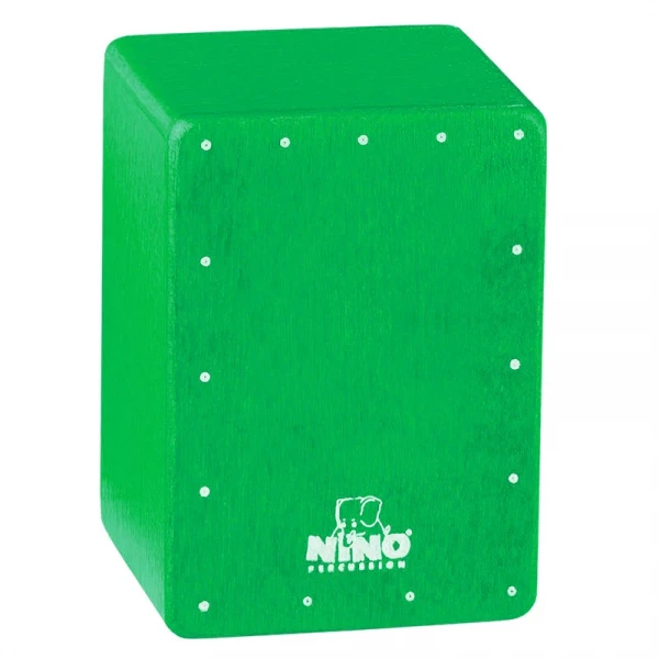 MEINL NINO955GR деревянный шейкер в форме мини-кахона. Материал: Балтийская Береза. Цвет: зеленый.