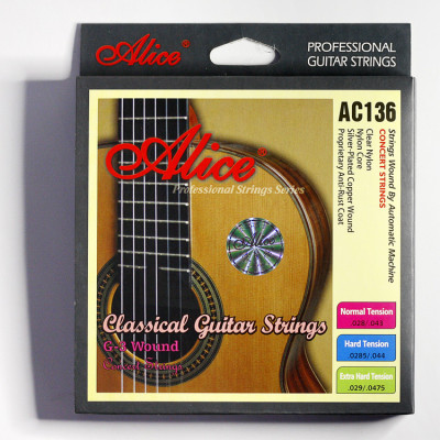 ALICE AC136-N струны для классической гитары, с антикоррозийным покрытием из высококачественного мат