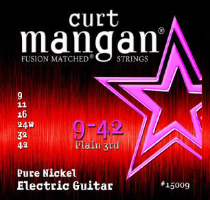 CURT MANGAN 09-42 Pure Nickel Wound Set струны для электрогитары
